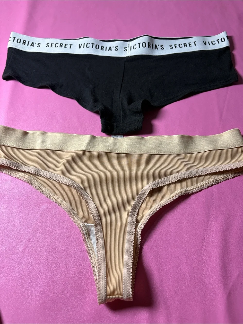 Black Lace & Neutral Panty Set - Mixed Colors